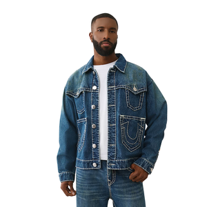 Drop Shoulder Utility Denim Jacket