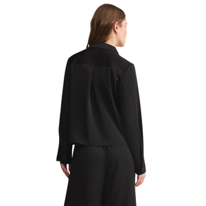 Ana Satin Top Black