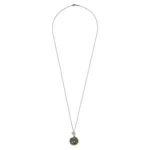 Pocket Watch Necklace Abalone + Moonstone