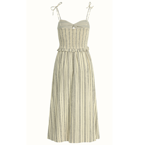 Dale Dress Striped Oyster