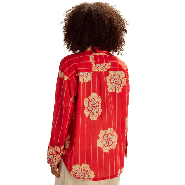 Hidden Flower Camo Shirt Cherry