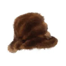 Swirl Faux Fur Bucket Hat