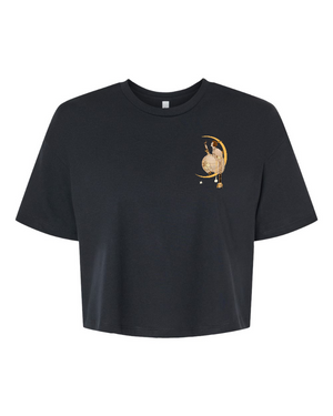 Vintage Jersey Cropped Tee w/front logo