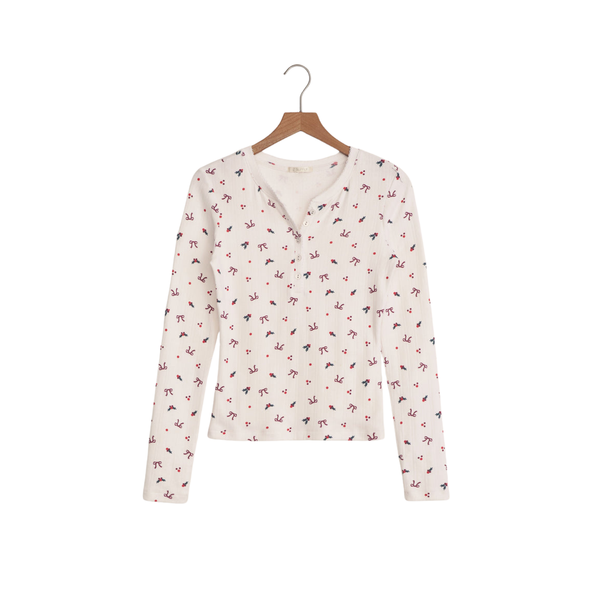 Holly Long Sleeve Top White