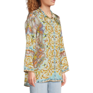 Indy Tunic Scroll Silk