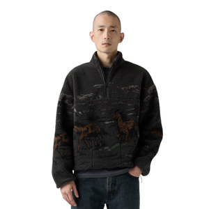 Idyllwild Sherpa Popover Running Horses