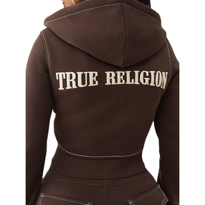 Big T Shrunken Zip Hoodie Burlwood