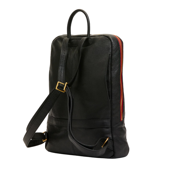 Hunter Backpack Black Gold Red Zip