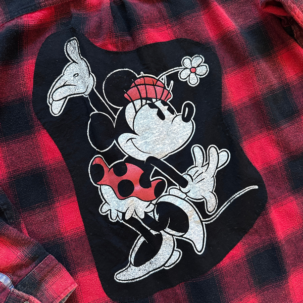 Minnie Mouse Restitch Flannel