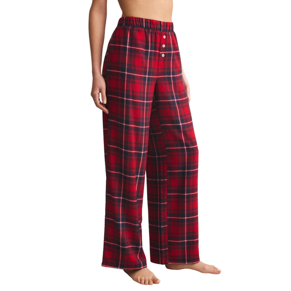 Hangout Plaid Pant Haute Red