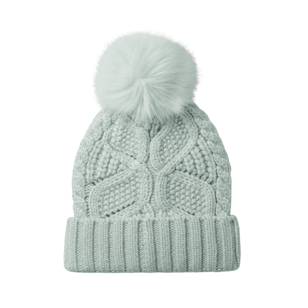 UGG® Cable Knit Beanie With Pom