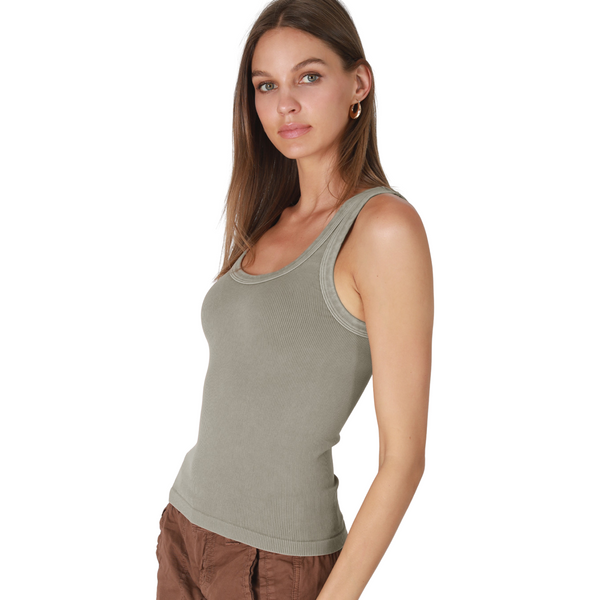 Vintage Reversible Ribbed Tank Top