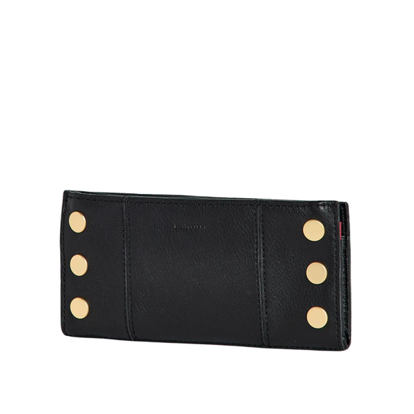 110 North Wallet Black & Gold Red Zip