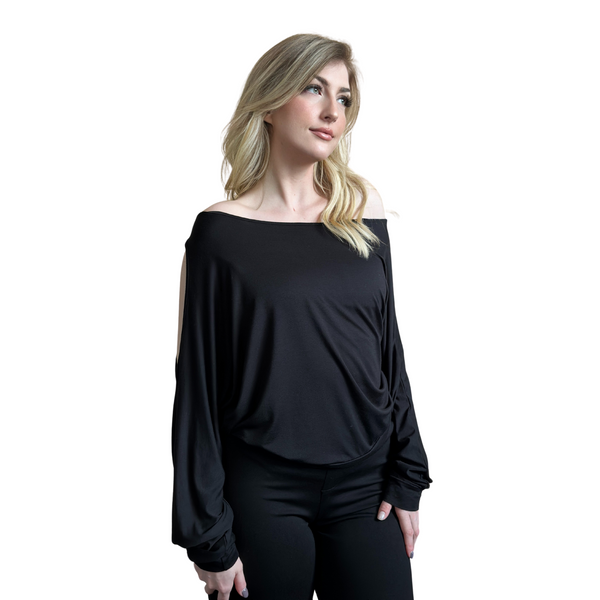 Flavia Off the Shoulder Pullover Top