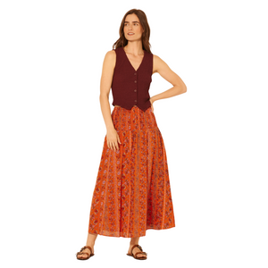 Urlan Midi Skirt Wild Poppy