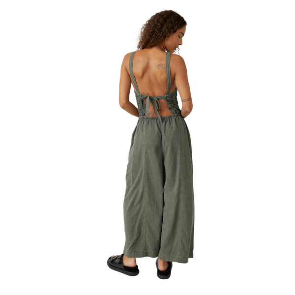 Forever Always Ruched Jumpsuit