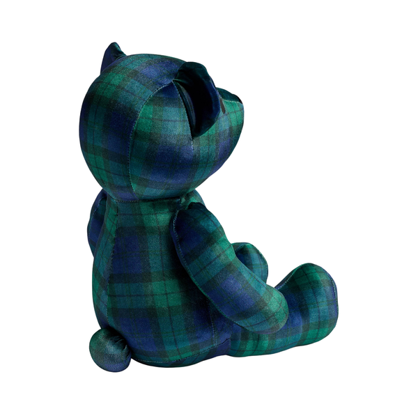 Mingo Plaid Embroidered Velvet Bear
