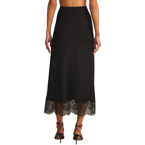 Cinder Lace Midi Skirt Black