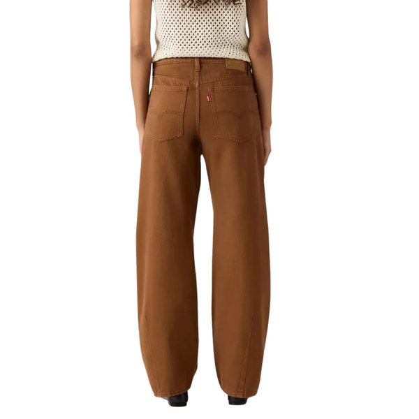 Baggy Dad Barrel Washed Bison Jeans