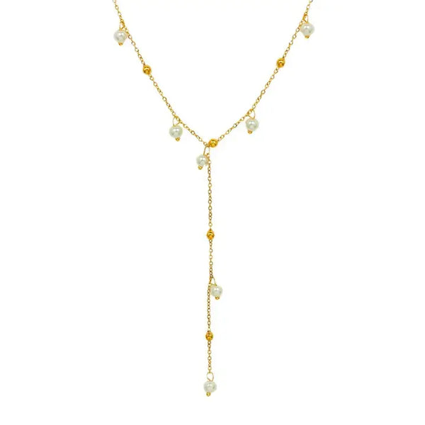 Amalfi Pearl Lariat Necklace