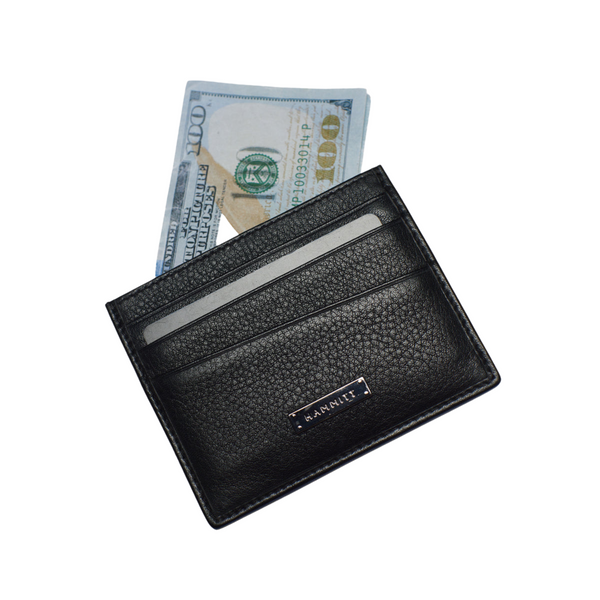 Cambria Card Case Black Leather