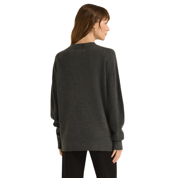 Gia Crew Neck Sweater Charcoal