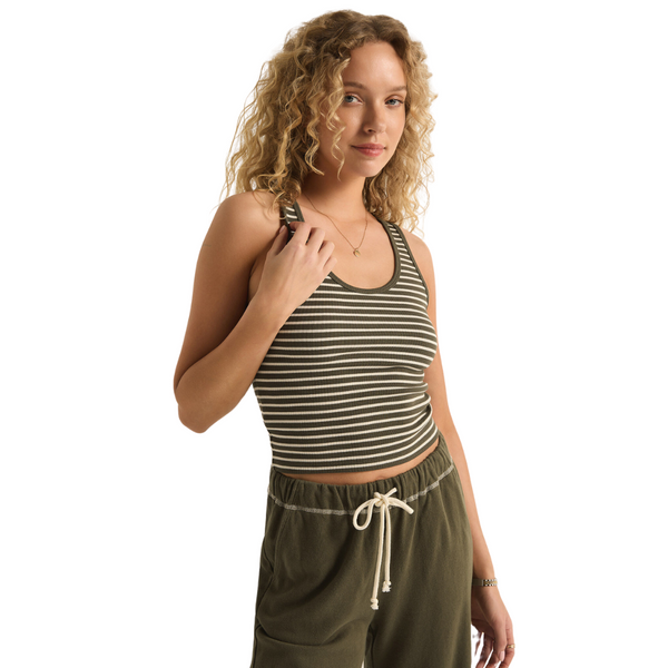 Essy Stripe Rib Tank Top