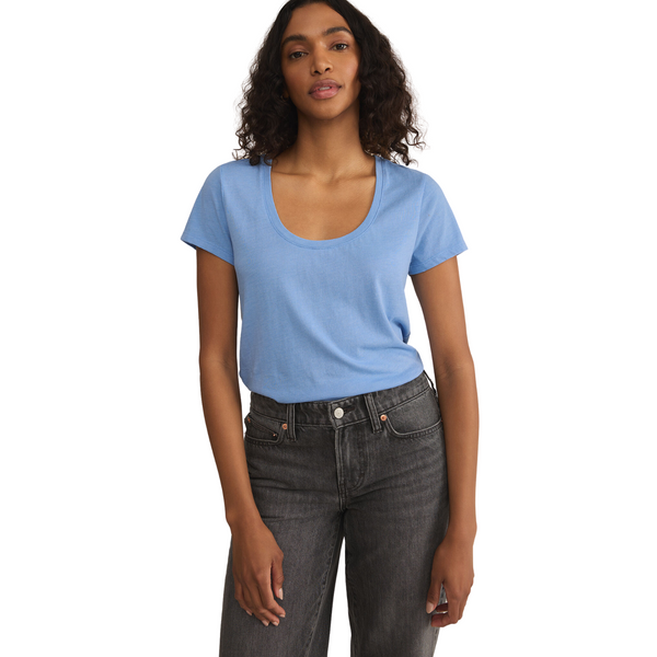 Anywhere Scoop Tee Blue River