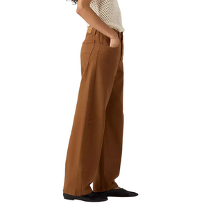 Baggy Dad Barrel Washed Bison Jeans