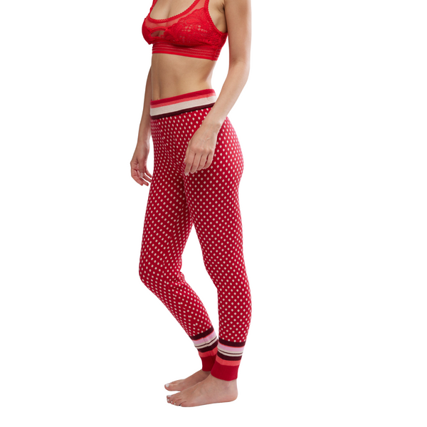 Falala Legging Red Peppermint Dots