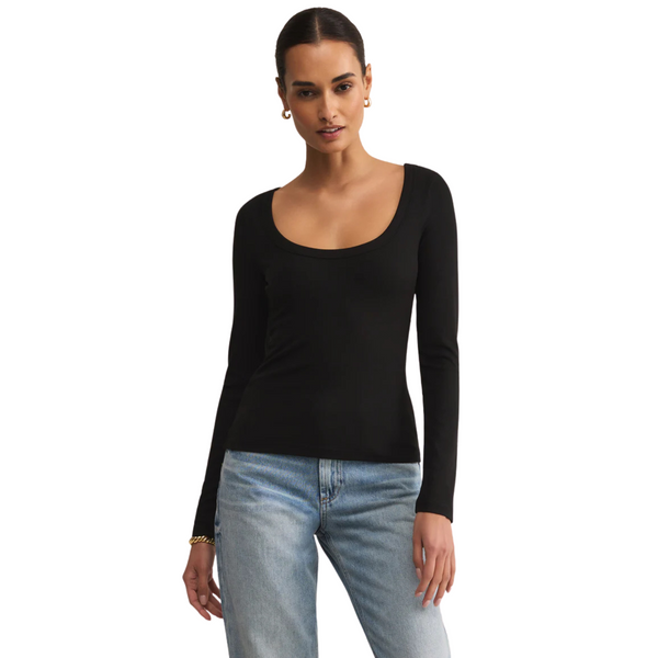 Second Skin Scoop Neck Top