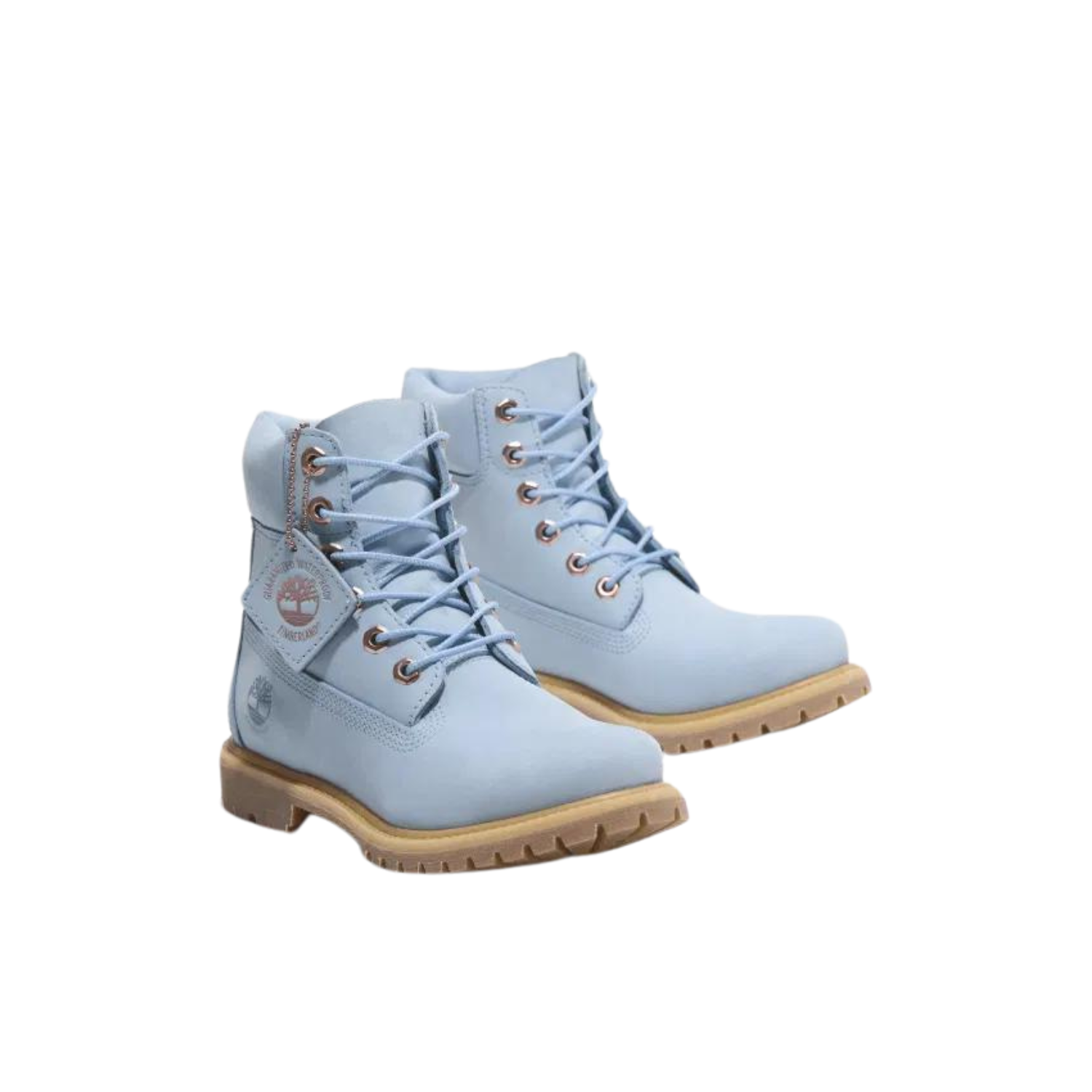 Timberland Premium 6 Inch PrimaLoft Waterproof Boots Light Blue Nubuck US 7