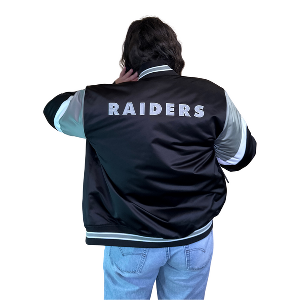 NFL Heavyweight Satin Jacket Raiders