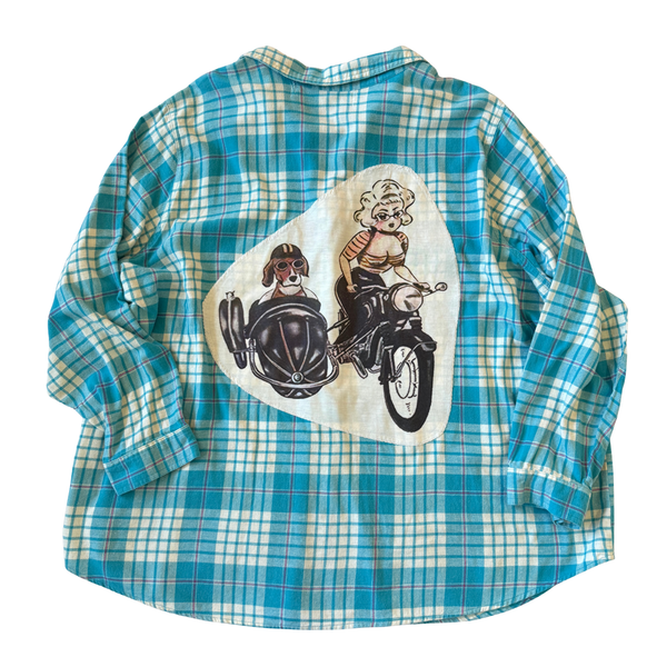Pinup Dog Restitch Flannel