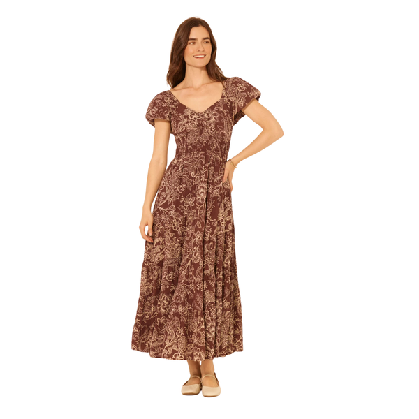 Roxanne Dress Blaze Brown