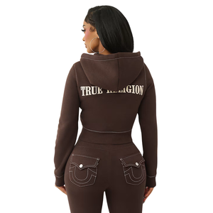Big T Shrunken Zip Hoodie Burlwood