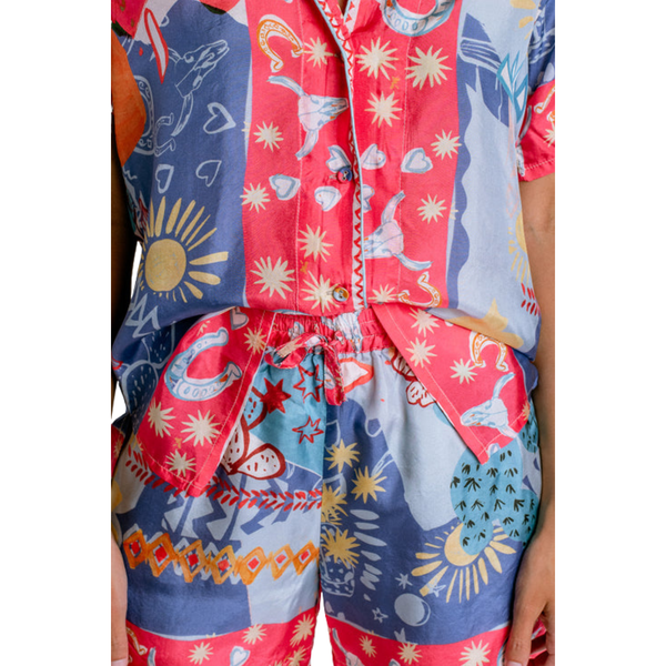 Keliah Shirt Liberty Scarf Print