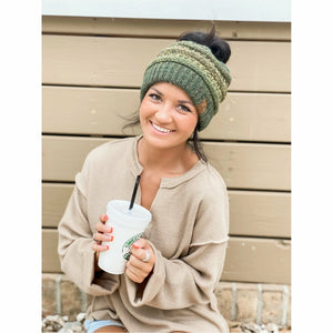 Flecked Ombre C.C. Tail Beanie