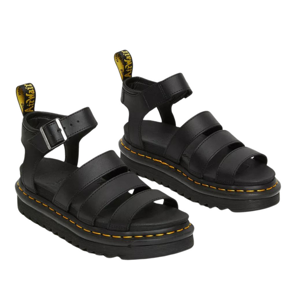 Blaire Black Hydro Leather Sandals