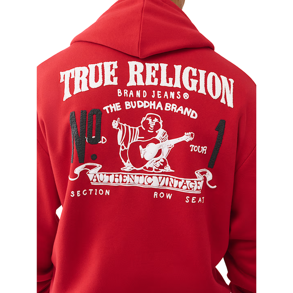Number One Zip Up Hoodie True Red