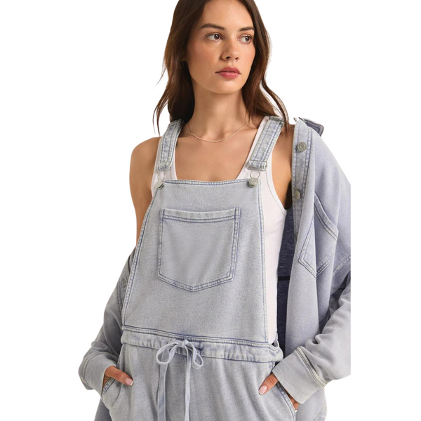 The Knit Denim Overalls