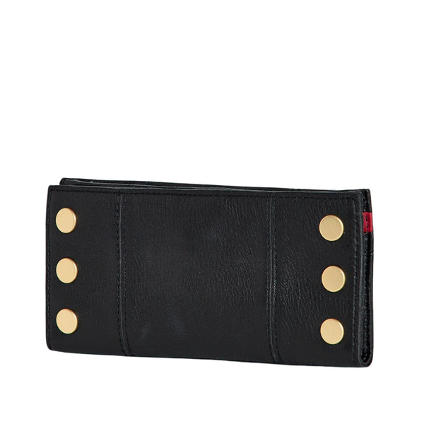 110 North Wallet Black & Gold Red Zip