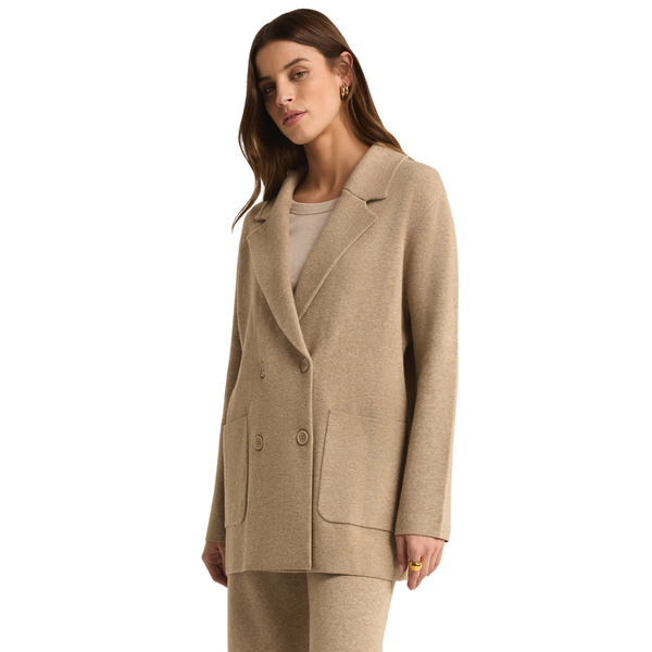 Call It A Day Blazer Oatmeal Heather