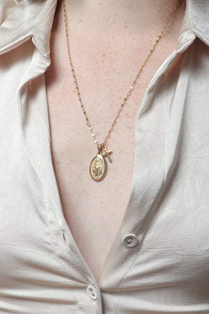 Miraculous Pendant Gold Necklace