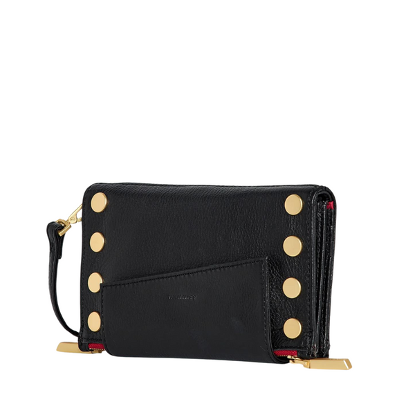 Levy Black Brushed Gold Red Zip