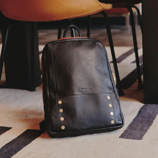 Hunter Backpack Black Gold Red Zip