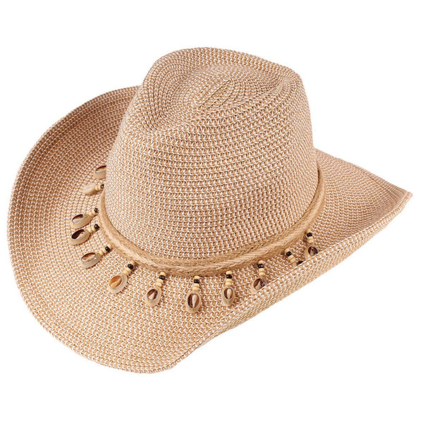 Cowrie Shell Cowboy Hat