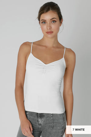 Jersey Shirred Cami Top