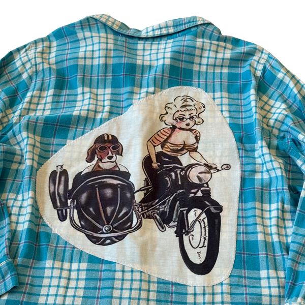 Pinup Dog Restitch Flannel