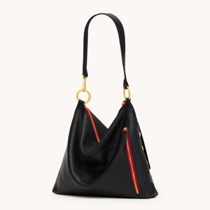 Kyle Large Black Gold Red Zip